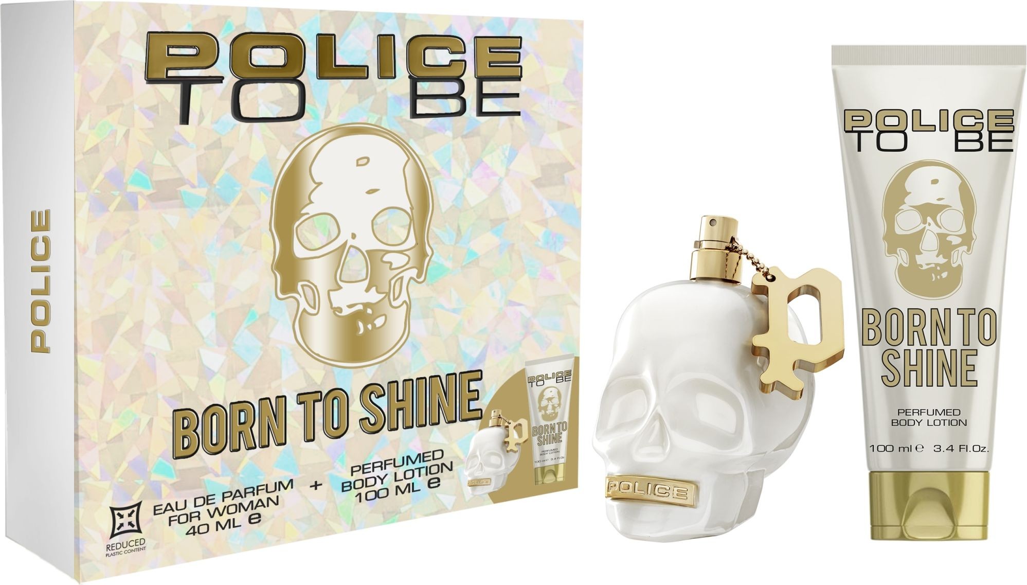 Set Police: To Be Born To Shine Eau De Parfum donna 40ml + To Be Born To Shine Hydrating Body Lotion 100ml