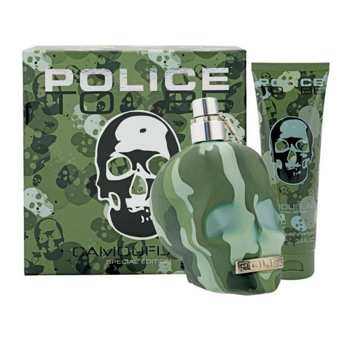 Set Police: To Be Camouflage Eau De Toilette uomo 75ml + To Be Camouflage Hydrating Body Lotion 100ml