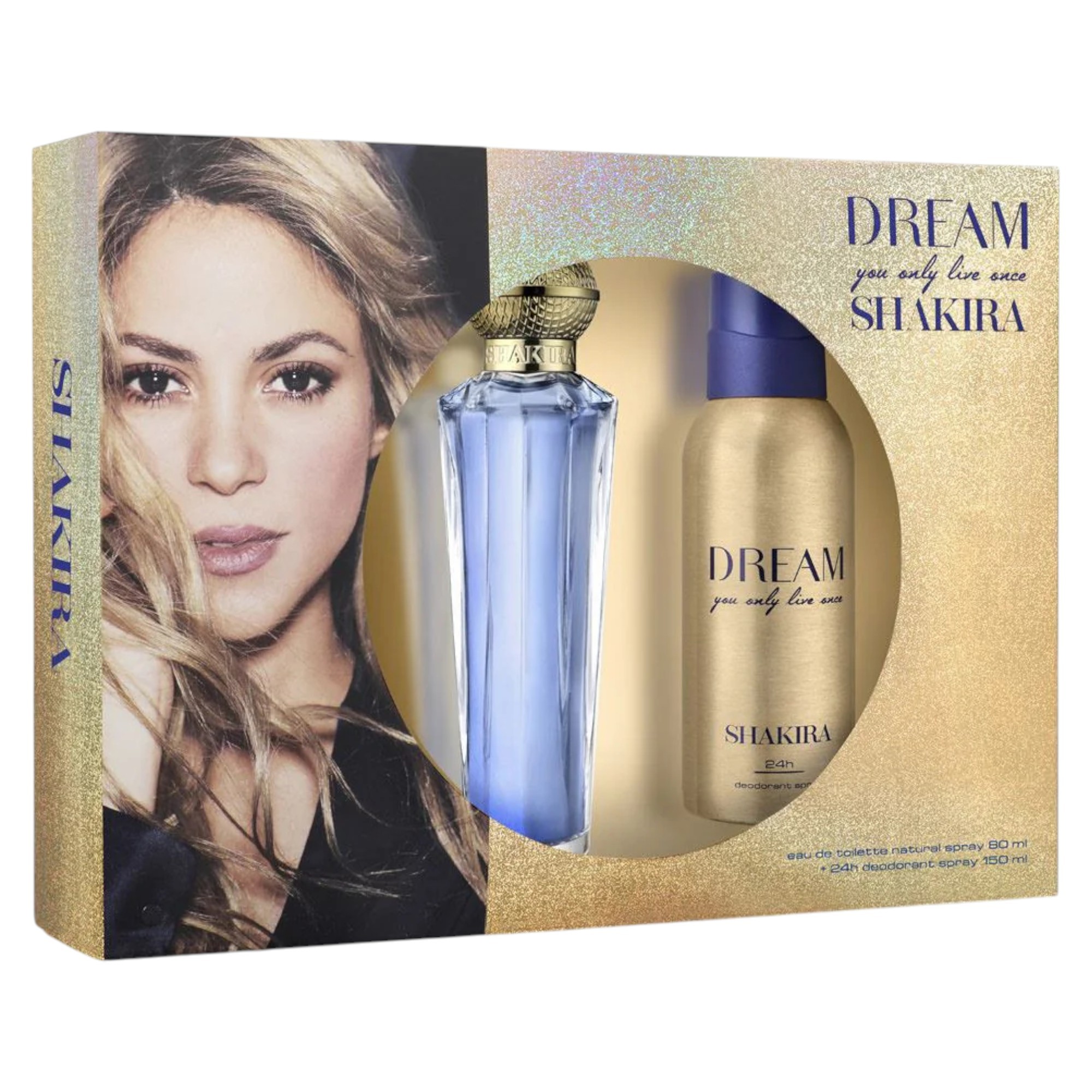 Set Shakira: Dream You Only Live Once Eau De Toilette donna 80ml + Dream You Only Live Once Deodorant Spray donna 150ml