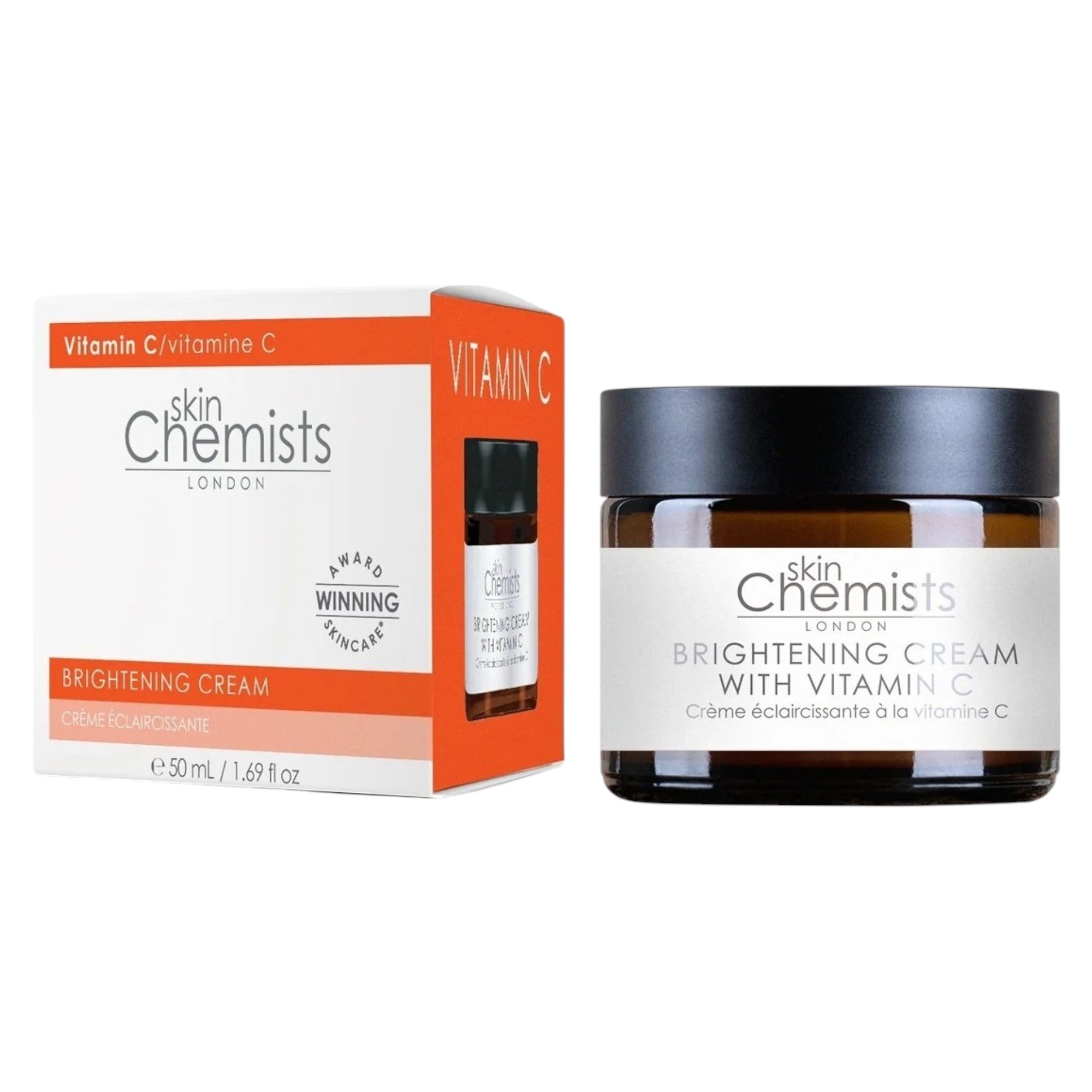 Crema schiarente per il viso Skin Chemists con vitamina C 50ml