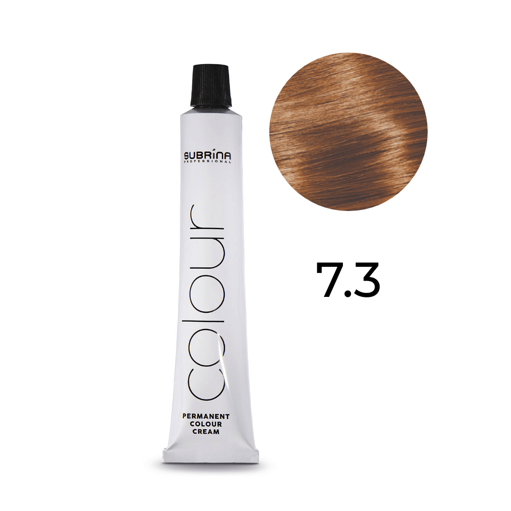 Tintura per capelli permanente Subrina Professional Essential Colour 7/3 Biondo cenere medio 100ml