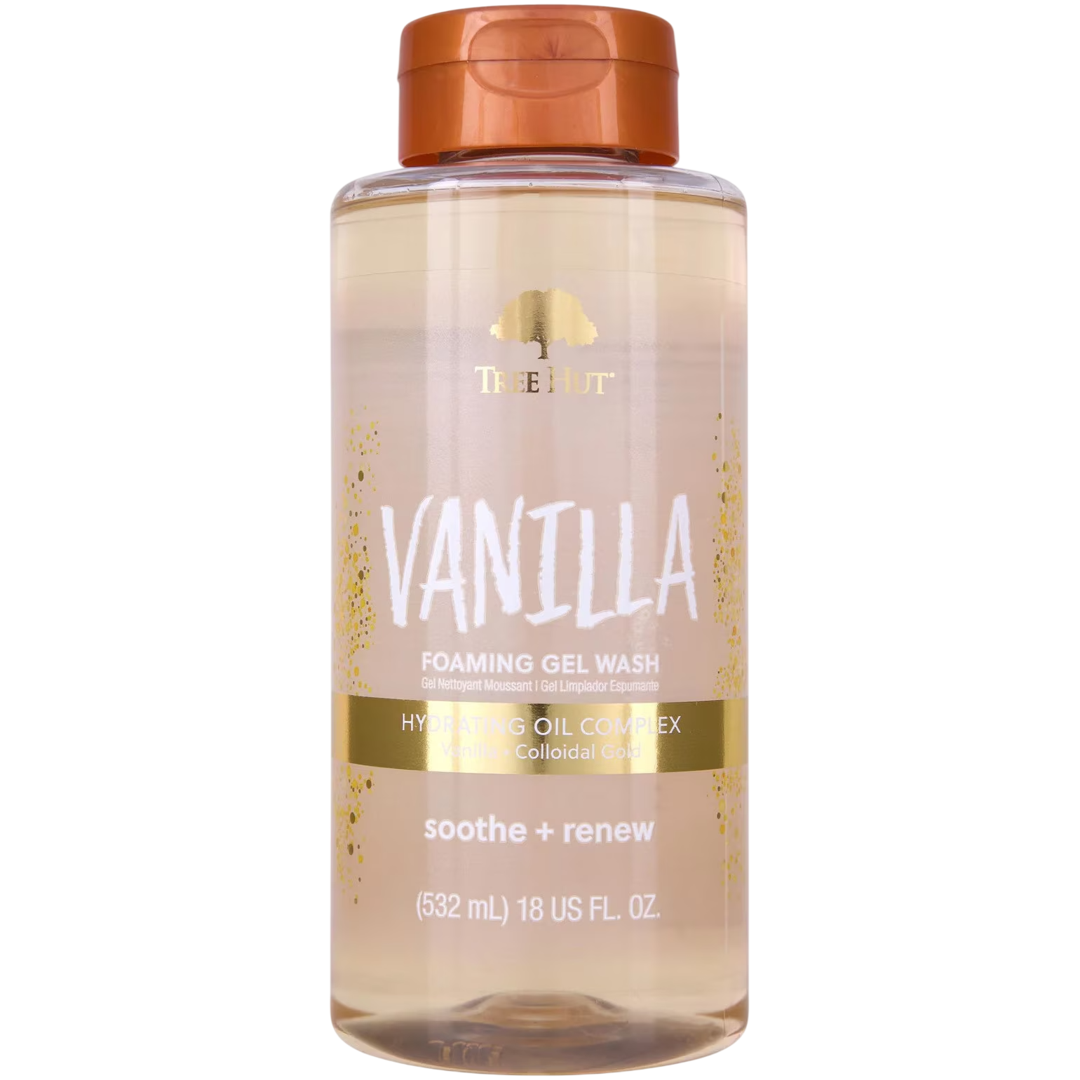 Bagnoschiuma idratante alla vaniglia Tree Hut per tutti i tipi di pelle 532ml