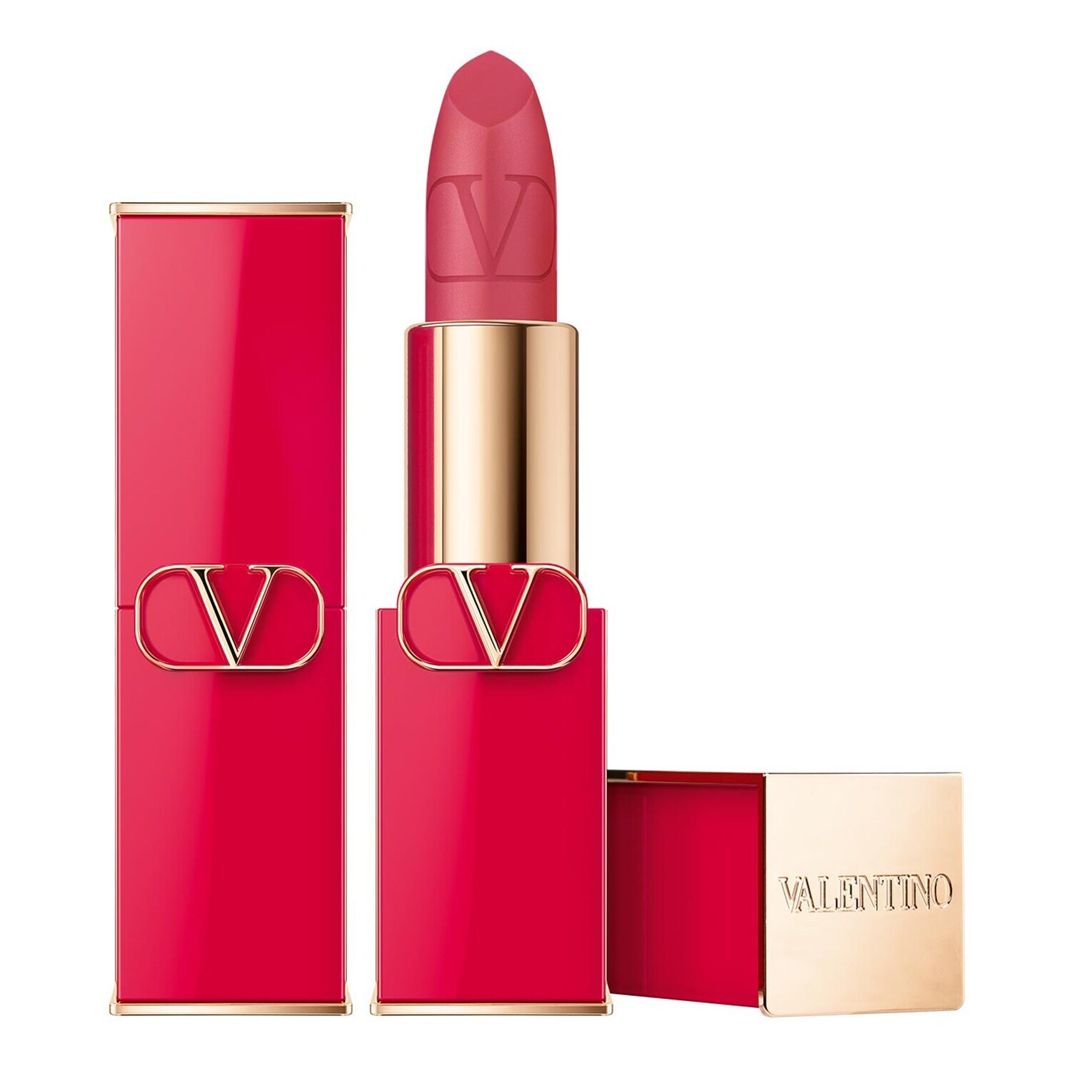 Rossetto cremoso opaco Valentino Rosso 102R ricaricabile 35 g