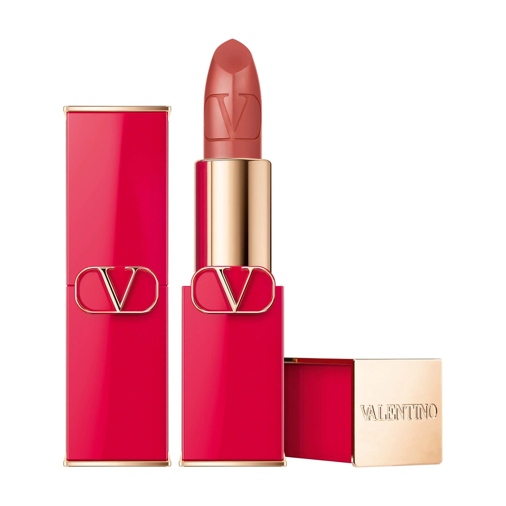 Rossetto cremoso Valentino Rosso Satin Finish 100R ricaricabile 35 g