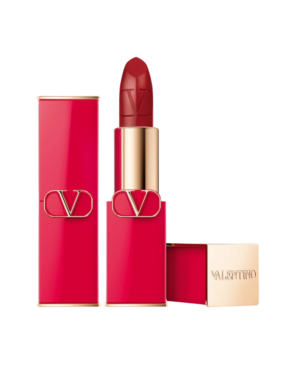 Rossetto cremoso Valentino Rosso Satin Finish 213R ricaricabile 35 g