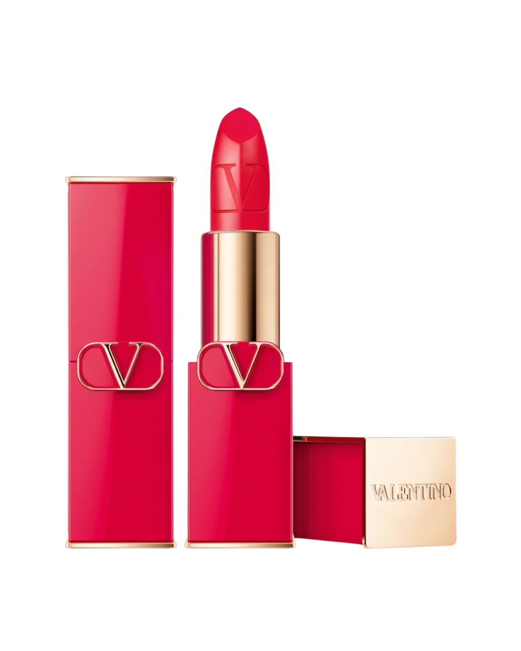 Rossetto cremoso Valentino Rosso Satin Finish 404R ricaricabile 35 g