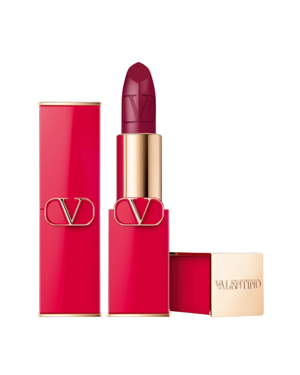 Rossetto cremoso Valentino Rosso Satin Finish 505R ricaricabile 35 g