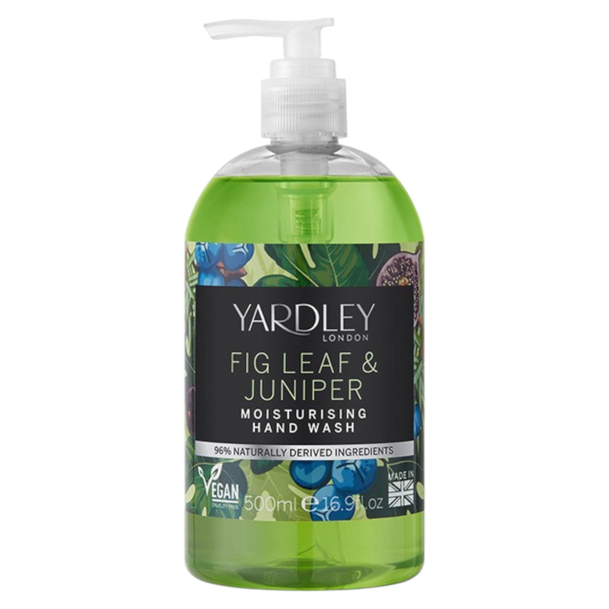 Gel mani idratante Yardley al latte di fico e ginepro 500ml