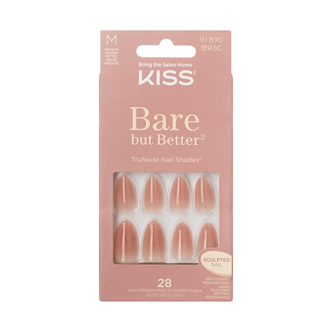 Kiss My Face Bare-But-Better Nails - Gel nails (28 pcs) donna