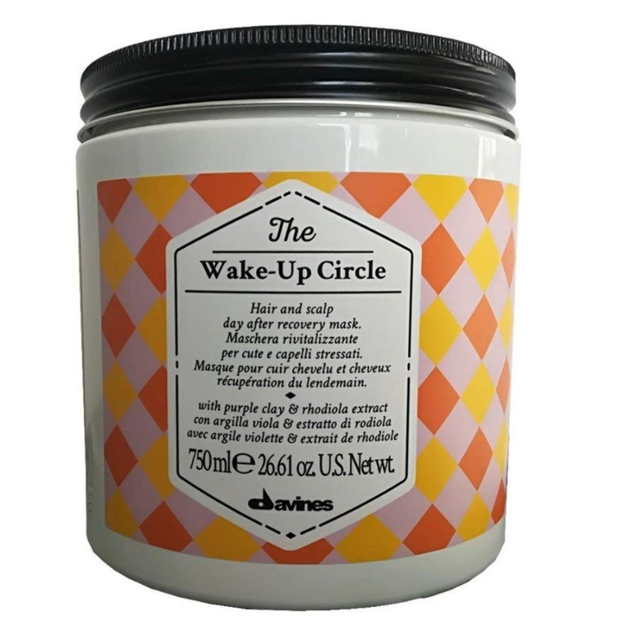 Davines The Wake Up Circle maschera rinforzante per capelli stressati e sensibili 750ml donna