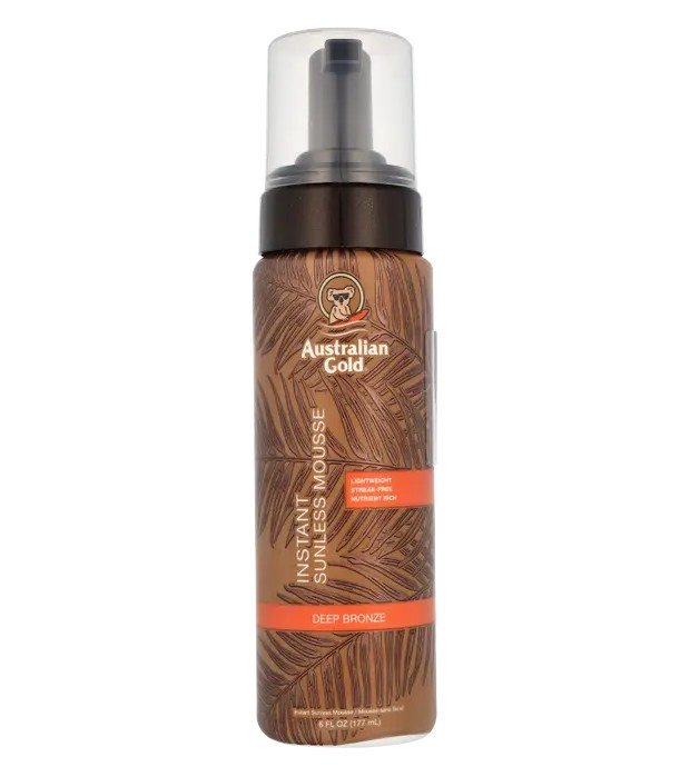 Australian Gold SUNLESS INSTANT deep bronze color mousse 177ml unisex 177ml