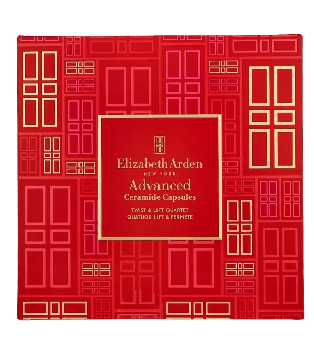 E.Arden Twist & Lift Quartet Advanced Ceremide Capsules Set Cream Cleanser 50ml Restoring Serum 28ml Eye Serum 1.2ml Day Cream