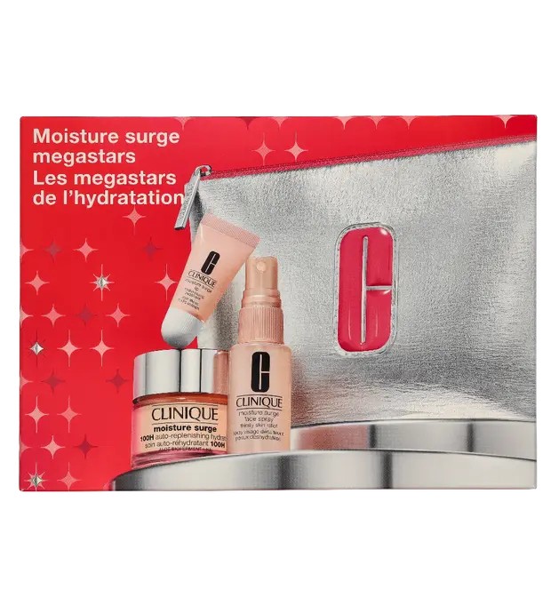 Clinique Moisture Surge Value Set Moisture Surge 100-Hour Auto-Replenishing Hydrator 50ml Moisture Surge Face Spray 30ml Moist
