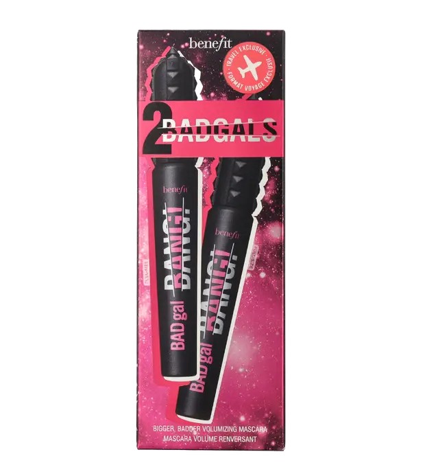 Benefit Duo Set: Badgal Bang! Volumizing Mascara donna 17g Numero 1 Intense Pitch Black - 2x8,5gr
