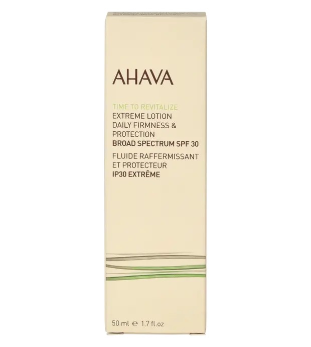 Ahava Time To Revitalize Extreme Lotion Daily Firmeness Protection Spf30 50ml Unisex