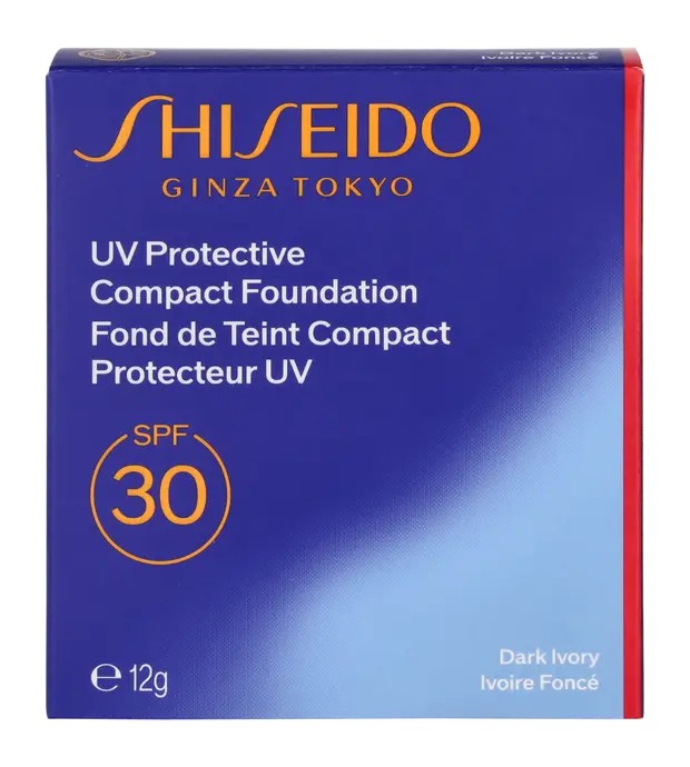 Shiseido Trucco solare compatto ricaricabile con protezione UV SPF30 n.Avorio Scuro 12gr unisex