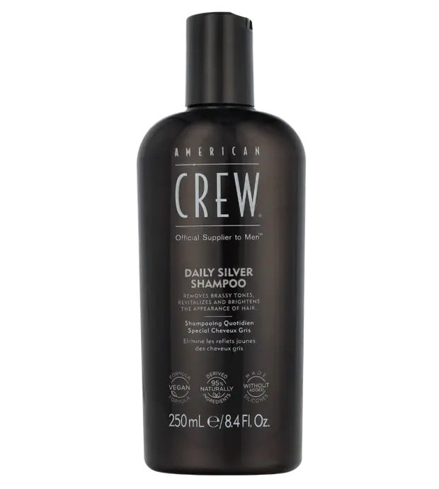 American Crew Daily Silver Shampoo capelli grigi Shampoo quotidiano 250ml Uomo