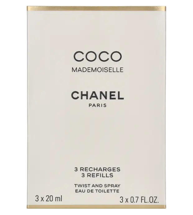 Chanel COCO MADEMOISELLE edt vapo twist spray refills 3 x 20 ml Donna
