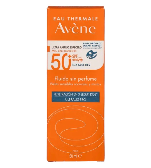 Avene SOLAIRE HAUTE PROTECTION fluido sin perfume SPF50 50ml unisex