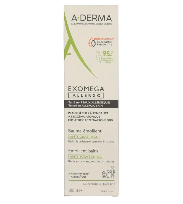 Aderma EXOMEGA ALLERGO blsamo emoliente 200 ml Unisex