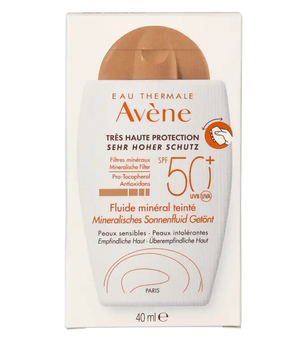 Avene Mineral Tinted Fluid SPF50+ 40ml For Sensitive Skin