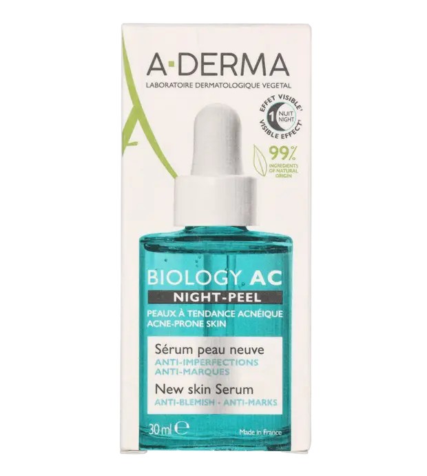 A-Derma Biology AC Night-Peel Serum 30ml