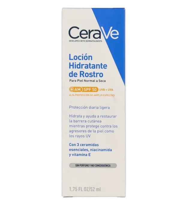 Cerave FACIAL MOISTURISING LOTION SPF50 for normal to dry skin 52 ml Unisex