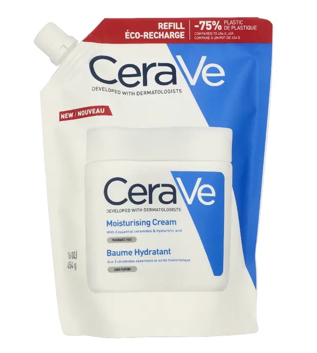 CeraVe Moisturising Cream Refill - Moisturising cream refill for dry to very dry skin donna 454ml