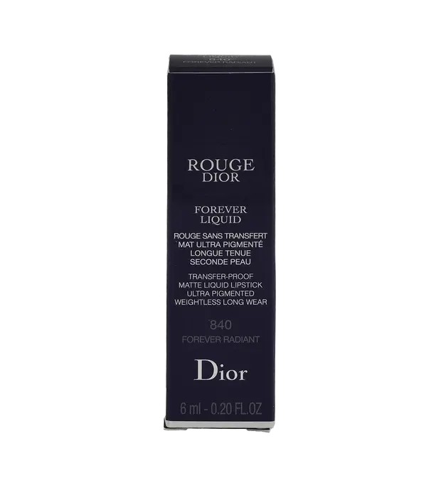 DIOR ROUGE FOREVER LIQUID BARRA DE LABIOS 840 RADIANT 1UN Donna