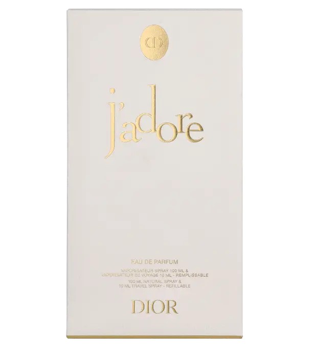 Dior J'adore SET eau de parfum 100 ml + eau de parfum 10 ml donna 100ml