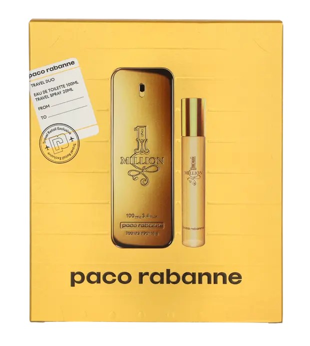 Paco Rabanne One Million eau de toilette Sp 100ml Ts 20ml Travel Set 23 unisex