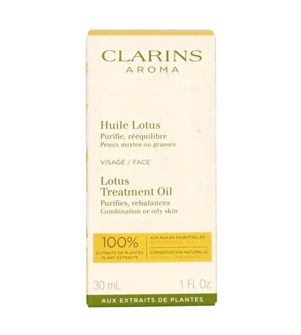 Clarins Lotus Treatment Oil pelle mista e grassa Olio per la cura della pelle 30ml Donna