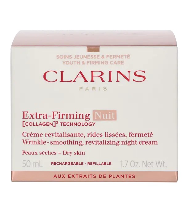 Clarins Extra-Firming Nuit Collagen Technology Cream - Night firming cream for dry skin donna 50ml