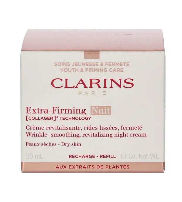 Clarins Ricarica Crema Extra-Firming Nuit Collagen Technology 50ml crema rassodante da notte per pelli secche donna
