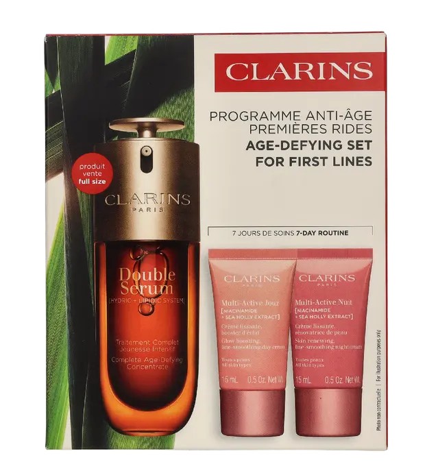 Clarins Age-Defying For First Line Set Serum 50ml Day Cream 15ml Night Cream 15ml Eye gel 3ml 30ml