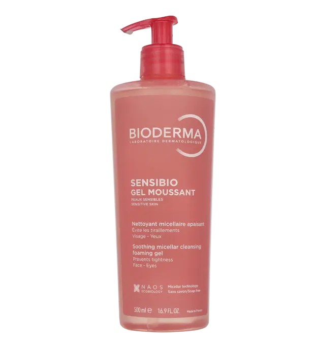 Bioderma Sensibio Gel Schiumogeno Micellare Lenitivo Gel detergente lenitivo per pelli sensibili 500ml Donna