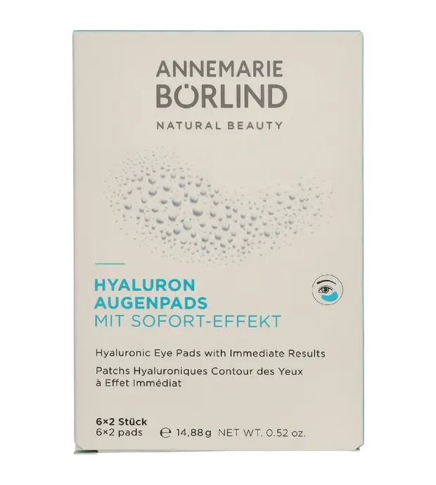 Annemarie Borlind Hyalluronic Eye Pads donna 14,88g 6x2 pcs