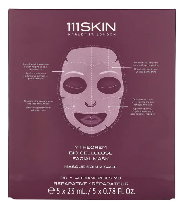 111Skin Y Theorem Bio Cellulose Facial Mask Set donna 115ml 5 Stuks x 23ml