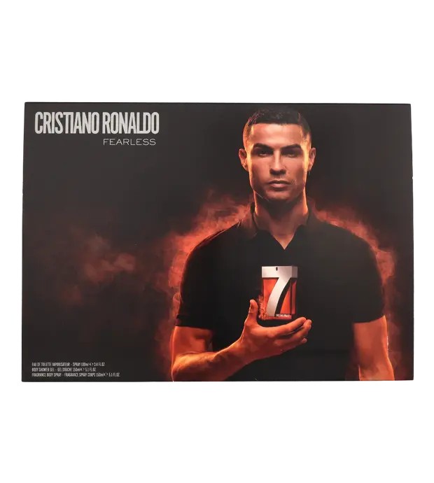 Cristiano Ronaldo CR7 Fearless Giftset eau de toilette Spray 100ml Shower Gel 150ml Body Spray 150ml 185ml