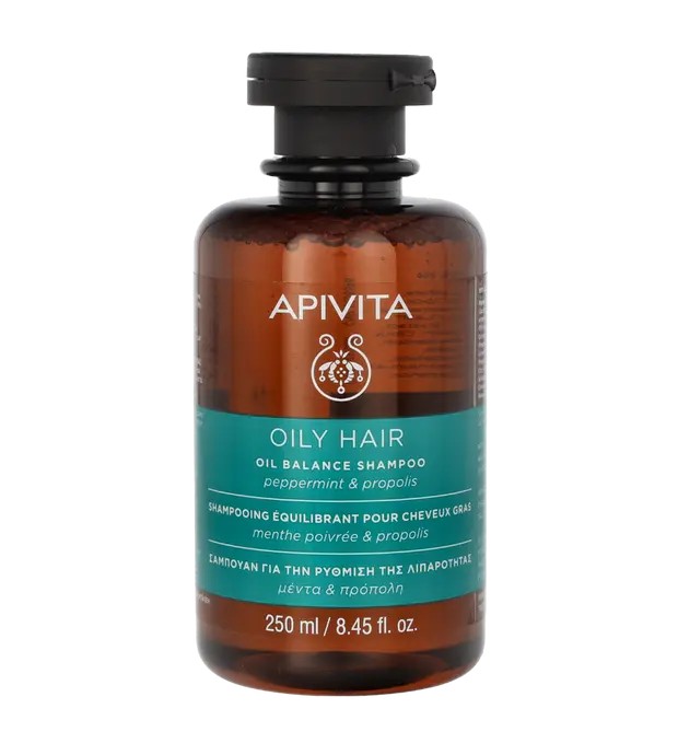 Apivita CHAMP equilibrante para cabello graso con menta y propleo 250 ml Unisex