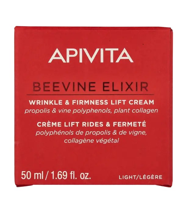 Apivita BEEVINE ELIXIR cream lift wrinkles and firmness light texture 50ml donna