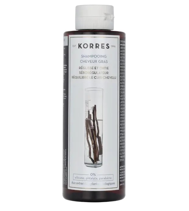 Korres Shampoo donna 250ml Liquorice And Urtica - Oily