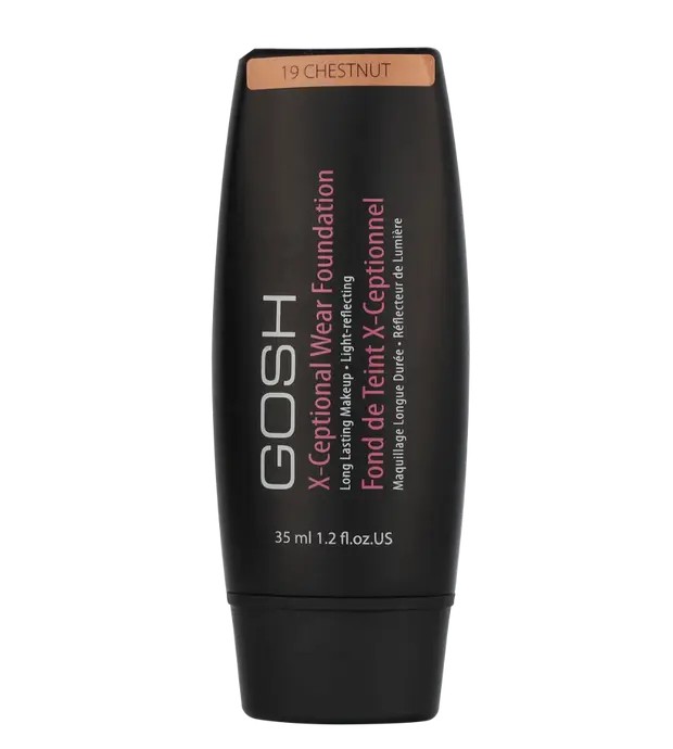 Gosh XCeptional Wear Foundation Long Lasting Makeup 19 Chestnut 35ml Unisex