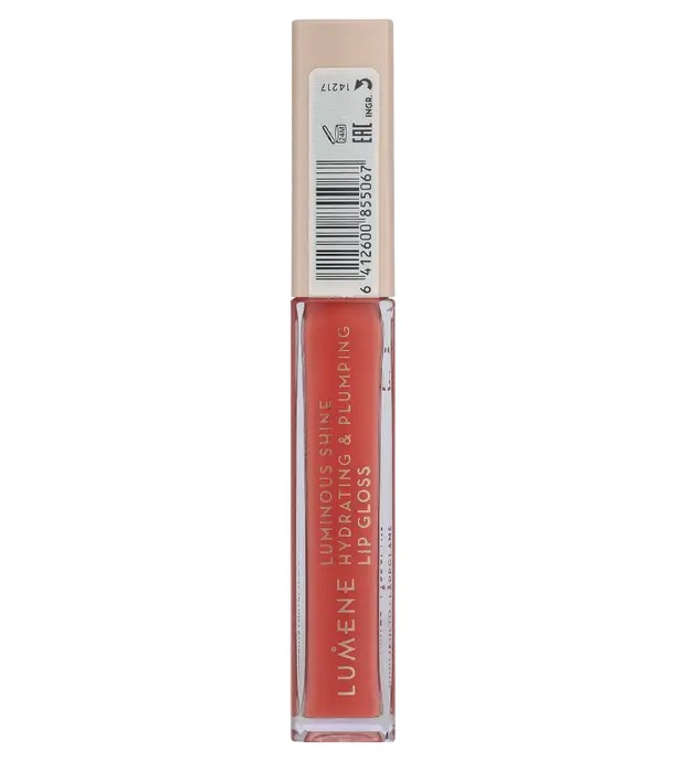 Lumene Luminous Shine Hydrating & Plumping Lip Gloss n.4 Peach Pink 6g