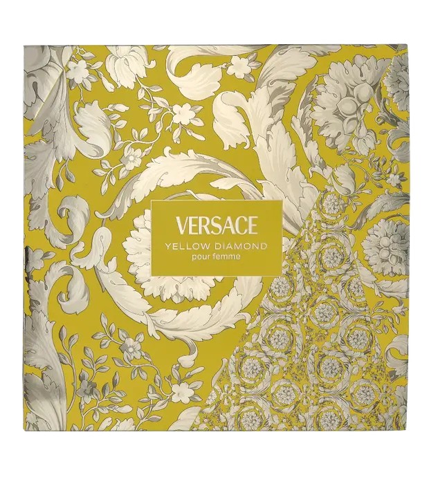 Versace Set di 4 pezzi YELLOW DIAMOND Eau de Toilette spray 90 ml + Shower Gel 100 ml + Body Lotion 100 ml + Case unisex