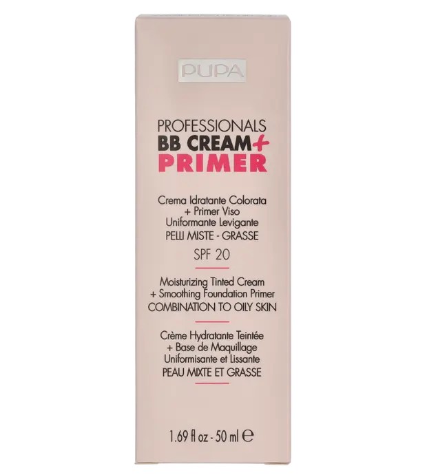 Pupa Pupa Professionals BB Cream + Primer SPF20 donna 50ml Numero 002 Sand - Combination To Oily Skin