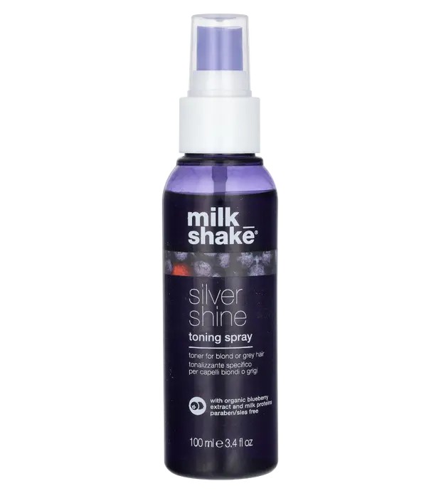 Spray tonalizzante per capelli Milk Shake Silver Shine Violet Pigments Biondo/Grigio 100ml