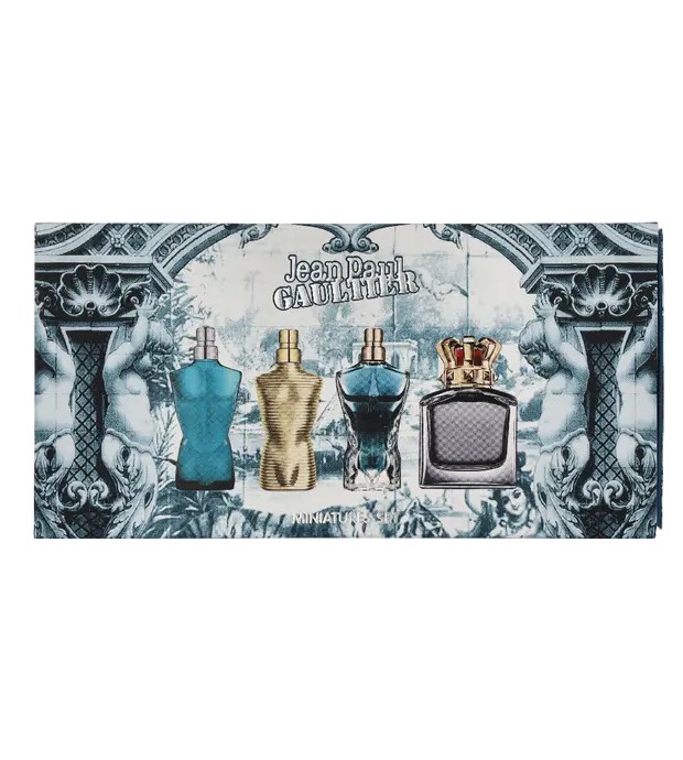 J.P. Gaultier Classique Miniatures Set Le Male eau de toilette Spray 7ml Scandal eau de toilette Spray 7ml Le Male Elixir Spray