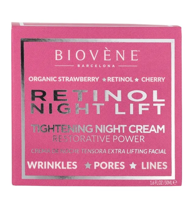 Biovne RETINOL NIGHT LIFT tightening night cream restorative power 50 ml Donna