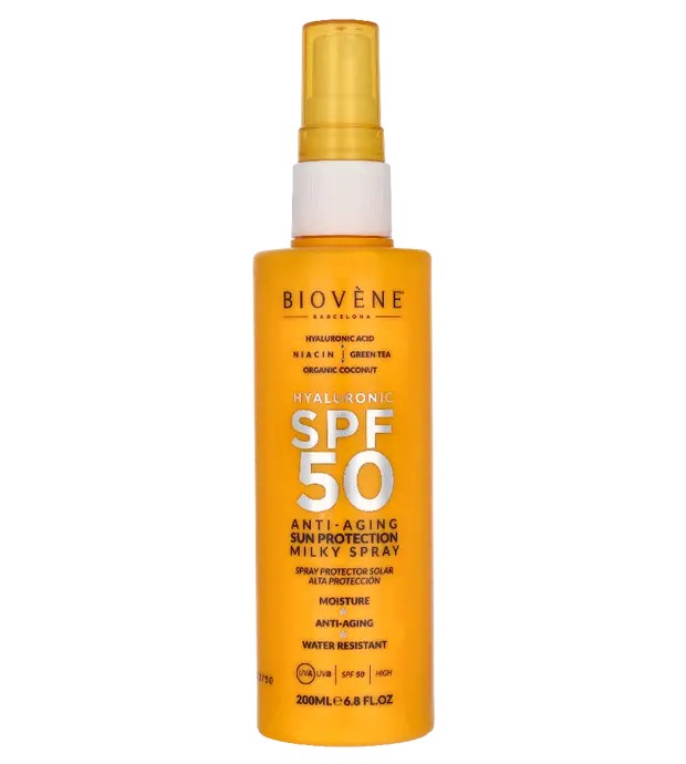 Biovène Latte solare anti-età all'acido ialuronico SPF50 200ml donna